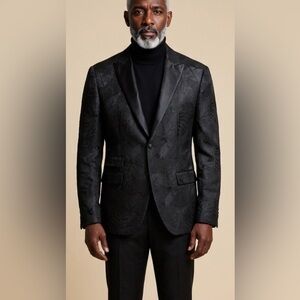 INSERCH limited edition Men's Black Patterned Blazer size XL